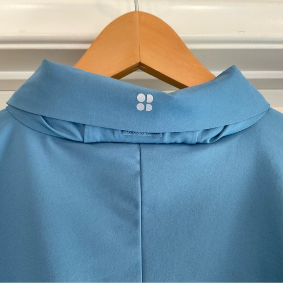 Sweaty Betty Women’s XL Fast Track Jacket Windbreaker Blue Hooded EUC - Picture 10 of 16